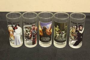 lot 251 image: LOT OF 5 2014 LUCAS FILM STAR WARS COLLECTORS DRINKING GLASSES&nbsp