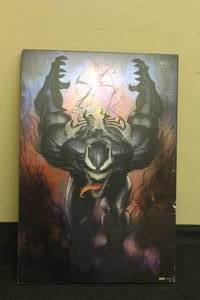 lot 254 image: MARVEL SPIDER MAN WOODEN WALL DECOR 19x13