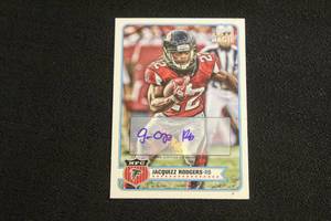 lot 21 image: TOPPS MAGIC NFC FALCONS JACQUIZZ RODGERS RB SIGNED AUTOGRAPH TRADING CARD GUARANTEED AUTHENTIC SIGNATURE