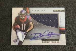 lot 25 image: TOPPS 2012 STRATA HOUSTON TEXANS DEVIER POSEY #11&nbsp WR SIGNED AUTOGRAPH TRADING CARD GUARANTEED AUTHENTIC SIGNATURE