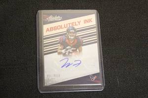 lot 26 image: ABSOLUTE INK HOUSTON TEXANS WILL FULLER WR SIGNED AUTOGRAPH &amp NUMBERED 5899 GUARANTEED AUTHENTIC SIGNATURE