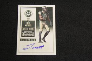 lot 31 image: PANINI 2016 COLLEGE STATE TRENT MATTHEWS SIGNED AUTOGRAPH&nbsp DRAFT PICK TICKET TRADING CARD GUARANTEED AUTHENTIC SIGNATURE&nbsp