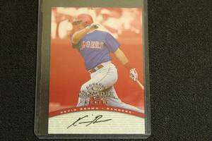 lot 33 image: DONRUSS SIGNATURE SERIES TEXAS RANGERS KEVIN BROWN SIGNED AUTOGRAPHED TRADING CARD GUARANTEED AUTHENTIC SIGNATURE&nbsp