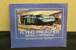 lot 36 image: MIKE RUCKER SIGNED AUTOGRAPH FLYING PREACHER MAKING A DIFFERENCE 8X10 PHOTO&nbsp