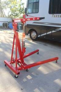 lot 42 image: STRONGWAY 2 TON HYDRAULIC ENGINE HOIST AS SHOWN &nbspMODEL# &nbsp46219&nbsp