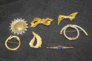 lot 97 image: TOTAL OF 7 ASSORTED&nbsp BROOCHES  SEE PICS&nbsp