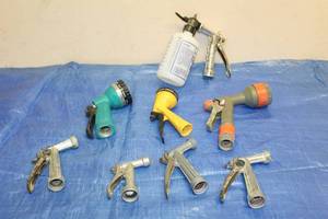 lot 15 image: L.OT OF YARDGARDEN SPRAYERSWATERING NOZZLES