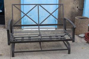lot 36 image: WROUGHT PATIO BENCH
