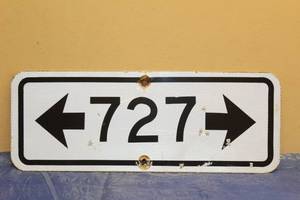 lot 68 image: HIGH INTENSITY REFLECTIVE ALUMINUM ROAD SIGN&nbsp