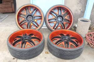 lot 74 image: 4 MORHIUS MA-1118L 28 RIMS&nbsp 28X10J ALL IN VERY GOOD CONDITION