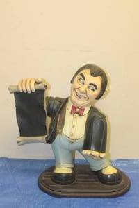 lot 134 image: 23 PETER MOOK WINE LIQUOR BOTTLE HOLDER ITALIAN COFFEE RESTAURANT SERVER STATUE&nbsp