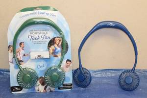 lot 224 image: TOTAL OF 2 CRANE USB RECHARGEABLE PORTABLE NECK COOLING FANS&nbsp