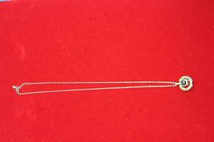 lot 248 image: STERLING SILVER NECKLACE WITH LOVE PENDANT,WT&nbsp 3.4 GRAMS&nbsp
