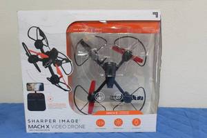 lot 20 image: SHARPER IMAGE MACH X VIDEO DRONE IN ORIGINAL BOX&nbsp