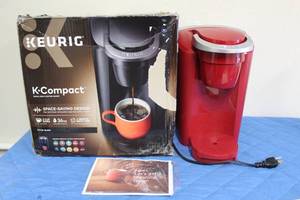 lot 35 image: RED KEURIG K.COMPACT 35 COFFEE MAKER&nbsp