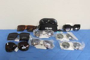 lot 111 image: TOTAL OF 9 ASSORTED SUNGLASSES  SEE PICS&nbsp