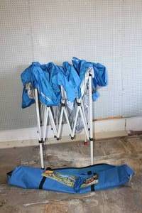 lot 131 image: OZARK TRAIL 10X10 INSTANT SLANT LEG CANOPY,WITH CARRY BAG&nbsp