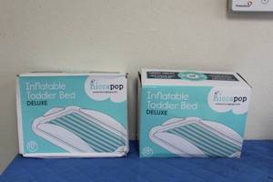 lot 156 image: 2 HICCAPOP INFLATABLE TODDLER BED DELUXE