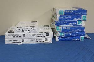 lot 202 image: LOT OF COPYPRINTER PAPER