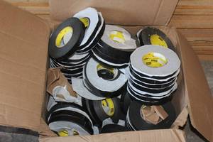 lot 239 image: LOT OF 3M SCOTCH BLACK SOLVENT RESISTANT MASKING&nbsp TAPE